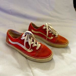 Vans orange size 5